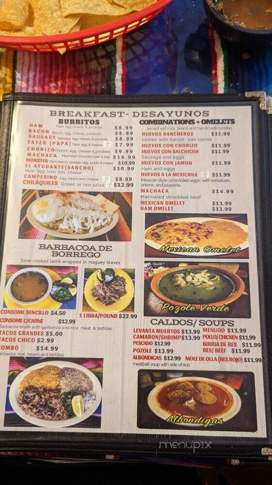 La Cocina De Maria - Escondido, CA menu_pic