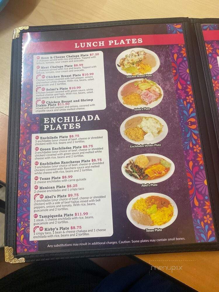 La Cocina Mexicana - San Antonio, TX menu_pic