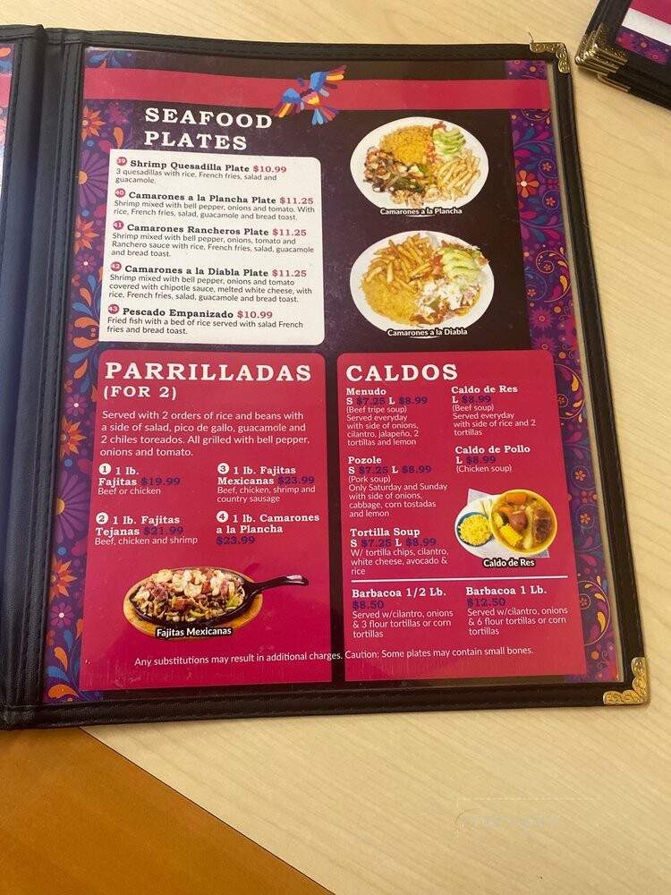 La Cocina Mexicana - San Antonio, TX menu_pic
