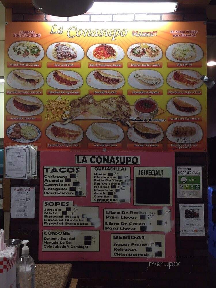 La Conasupo - Seattle, WA menu_pic