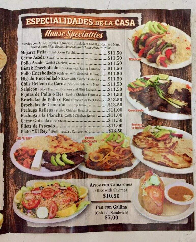 La Costa Del Sol - Maywood, CA menu_pic