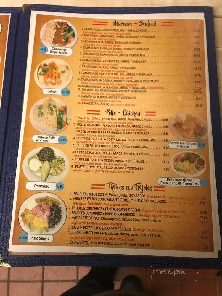 La Costa Del Sol Restaurant - Freeport, NY menu_pic