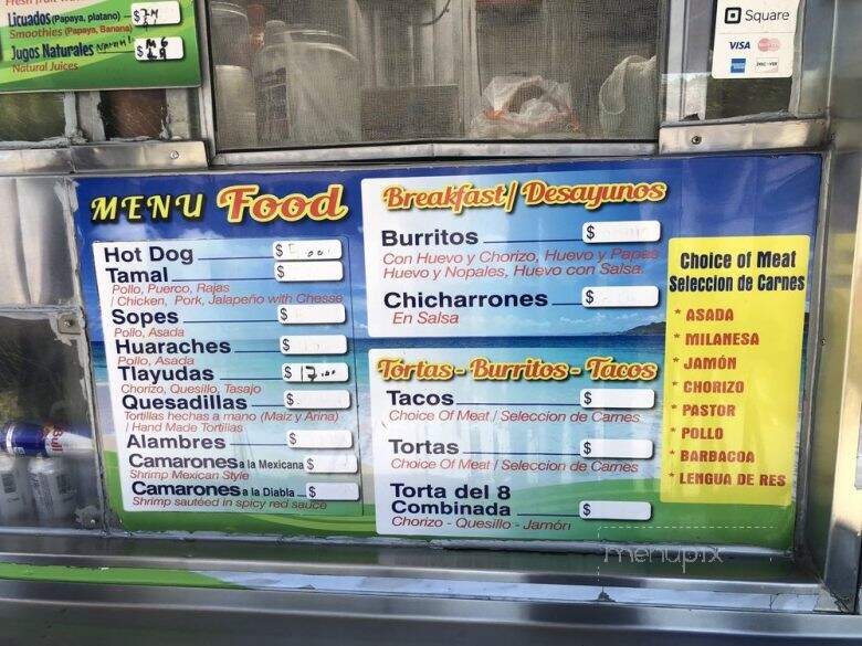 La Costenita - San Jose, CA menu_pic