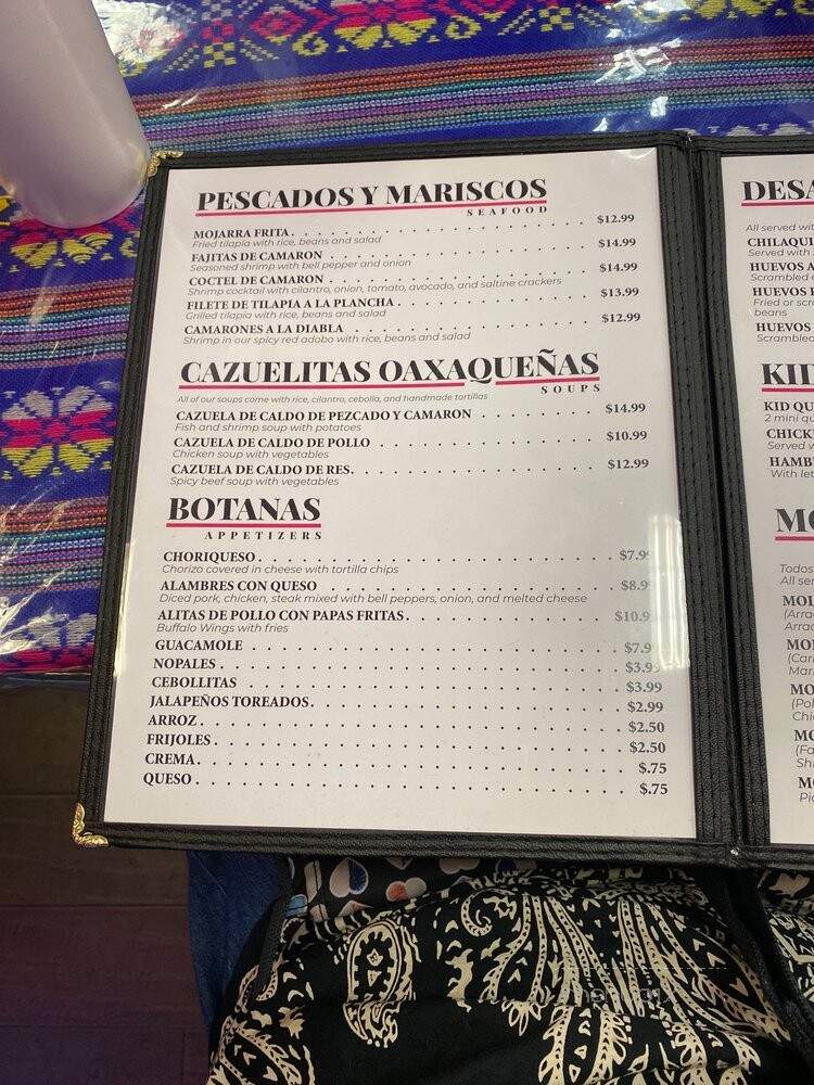 La Donita - Des Plaines, IL menu_pic