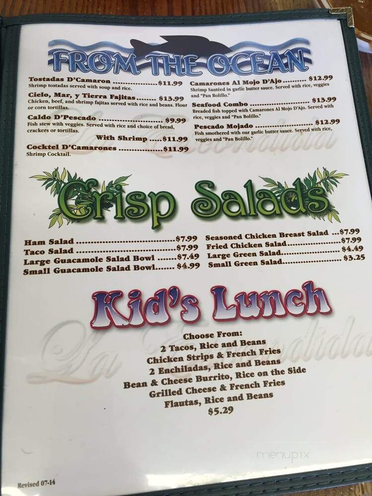 La Posta - Roswell, NM menu_pic
