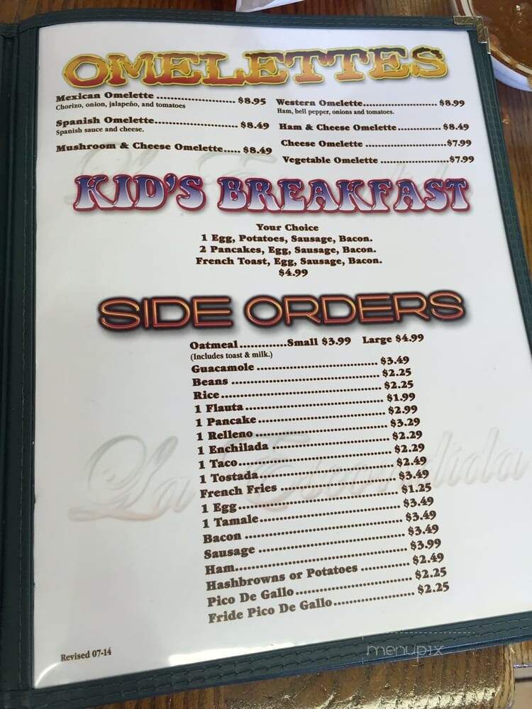 La Posta - Roswell, NM menu_pic