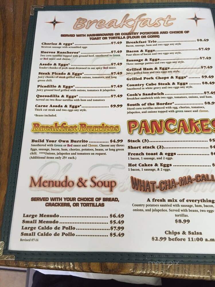 La Posta - Roswell, NM menu_pic