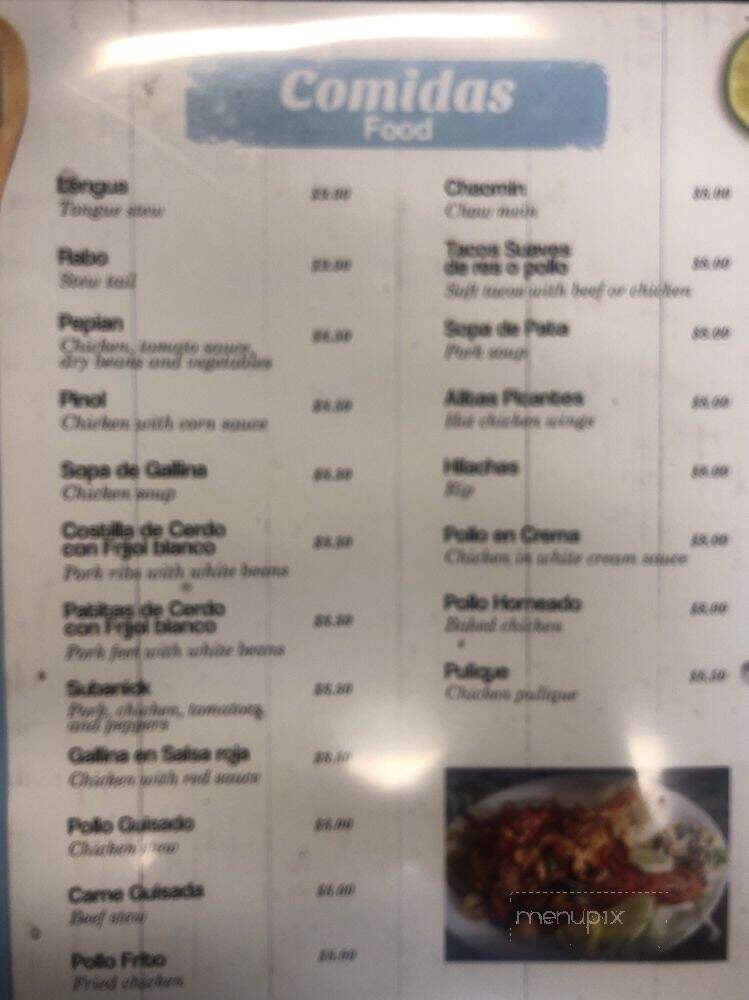 La Esquina Chapina - Palisades Park, NJ menu_pic