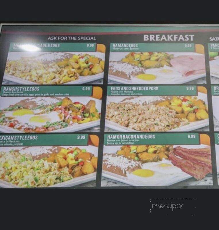 La Estrella Tacos & Seafood - Manteca, CA menu_pic
