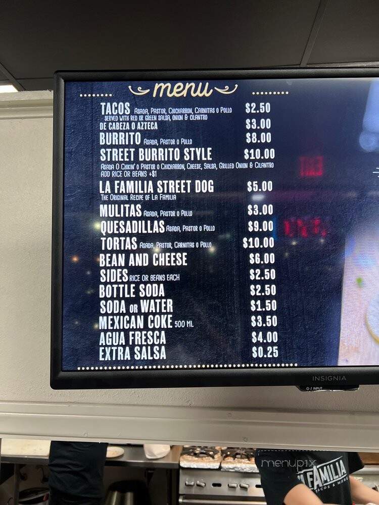 La Familia Restaurant - Loma Linda, CA menu_pic