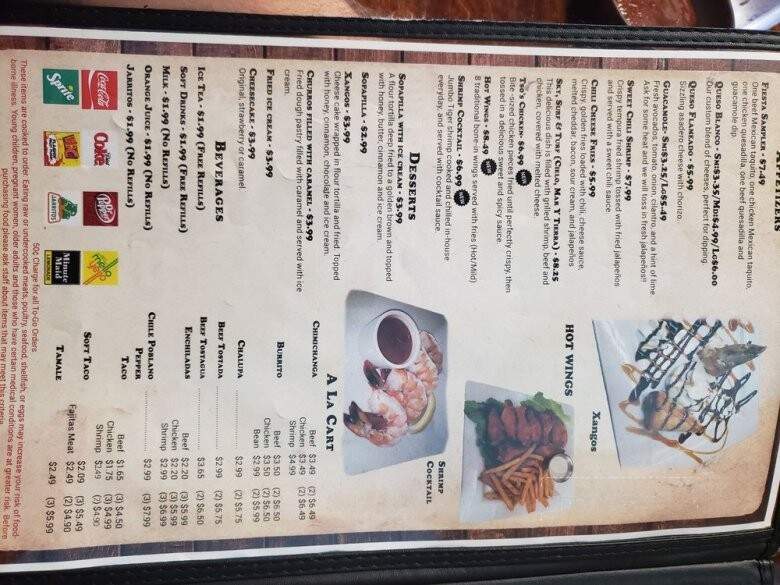 La Fiesta Grill - Trumann, AR menu_pic