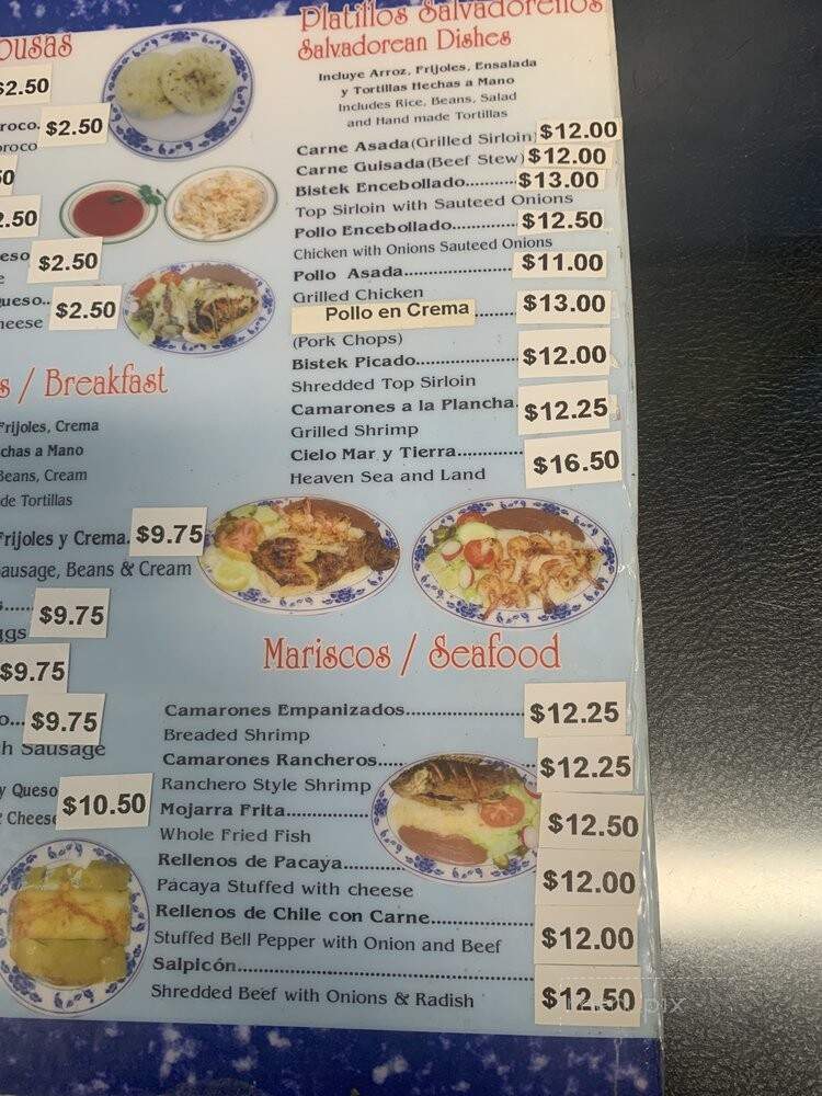 La Flor Blanca - Los Angeles, CA menu_pic