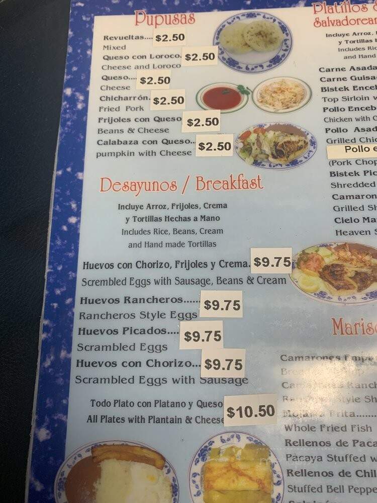 La Flor Blanca - Los Angeles, CA menu_pic