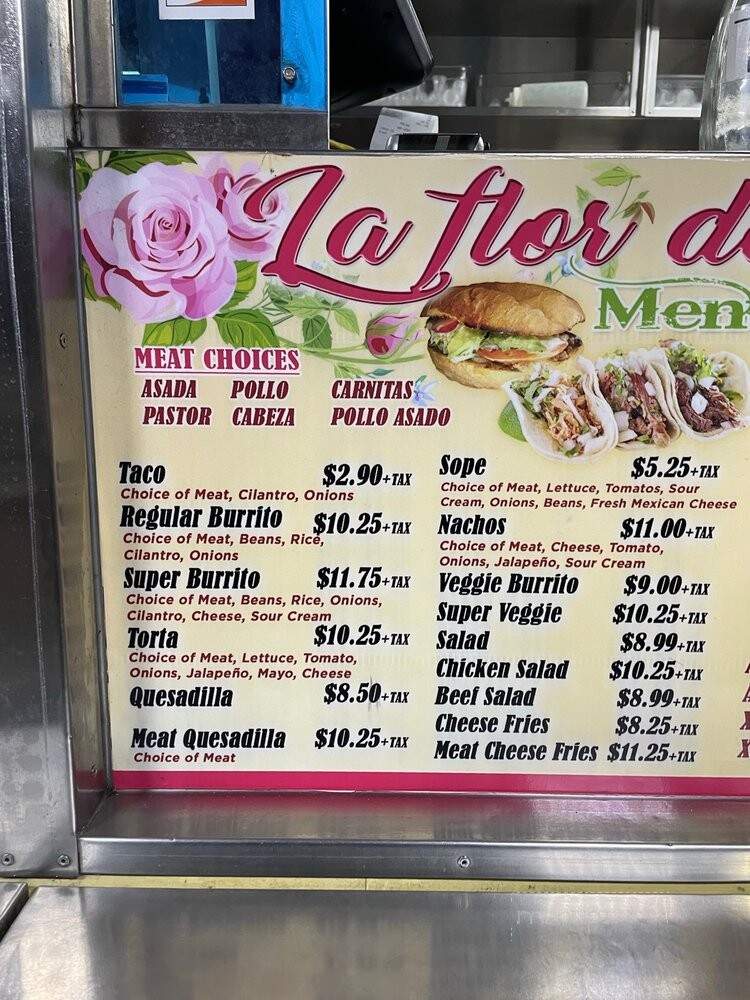 La Flor De Jalisco Restaurant - Richmond, CA menu_pic