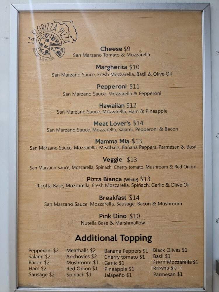 Laflorizza Pizza - Spring Hill, FL menu_pic