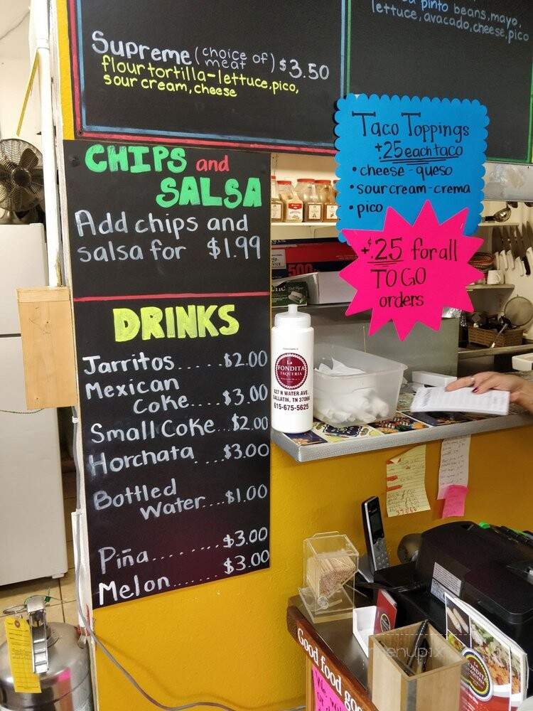 La Fondita Taqueria - Gallatin, TN menu_pic