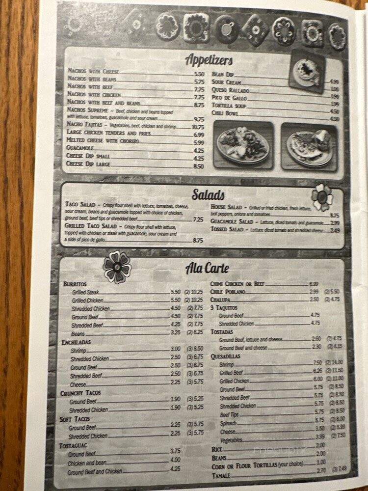 La Fragua Mexican Restaurant - Nevada, OH menu_pic