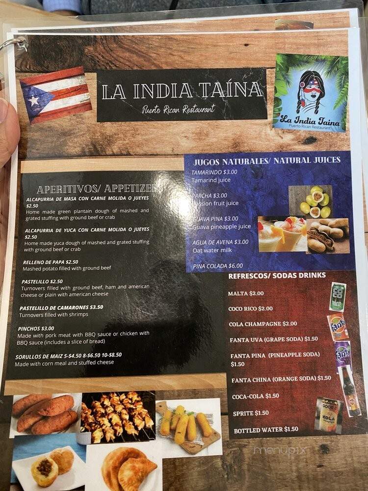 La India Taina - Sioux Falls, SD menu_pic