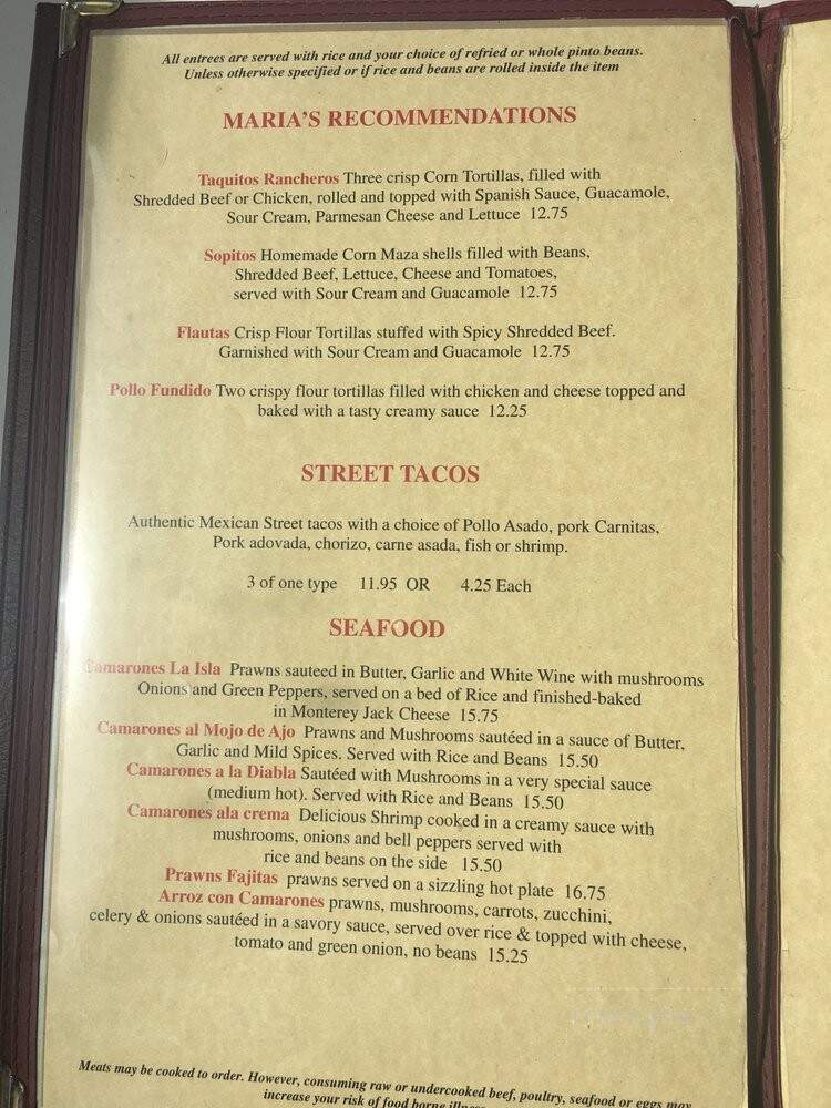 La Isla Family Mexican Restaurant - Port Townsend, WA menu_pic