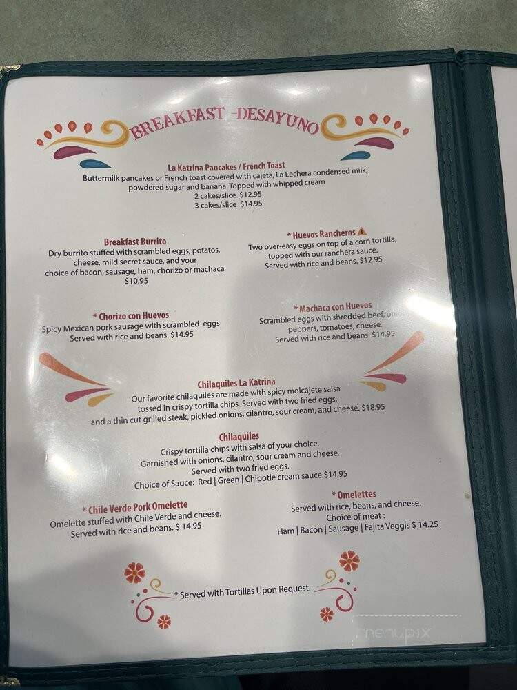 La Katrina - Morro Bay, CA menu_pic