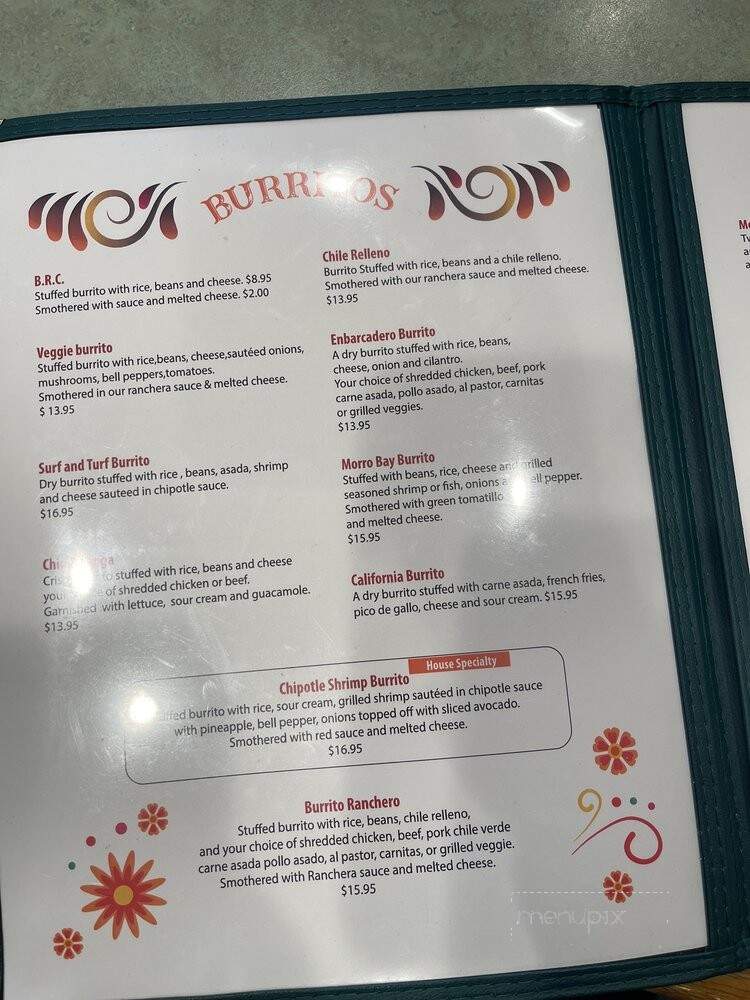 La Katrina - Morro Bay, CA menu_pic