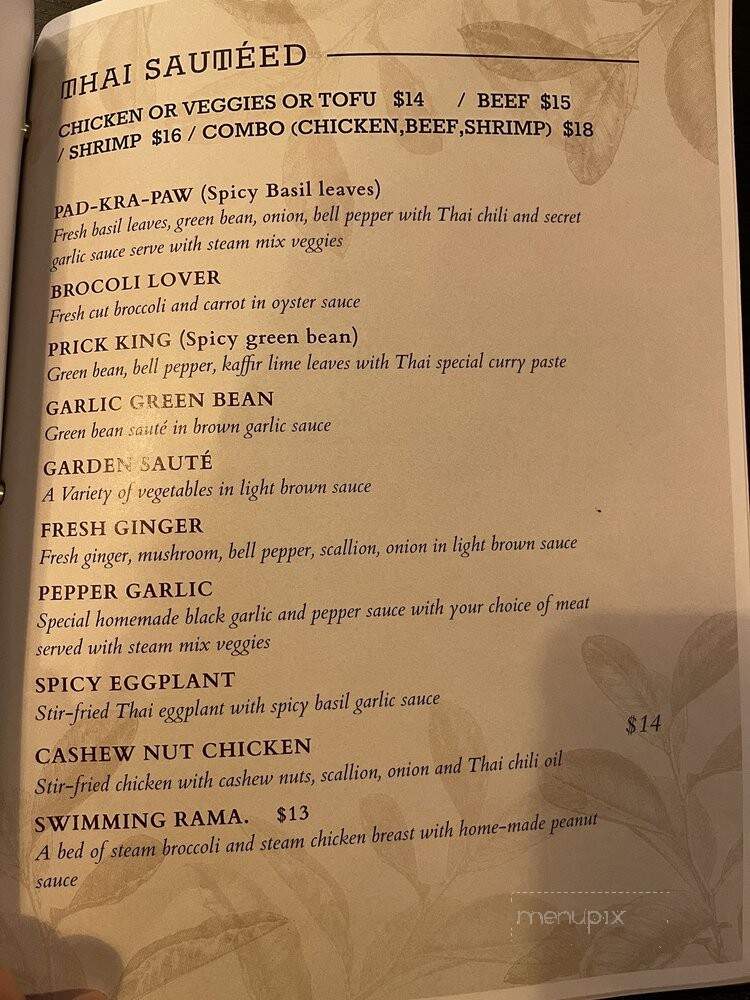 Lalarice Thai Eatery and More - Los Angeles, CA menu_pic