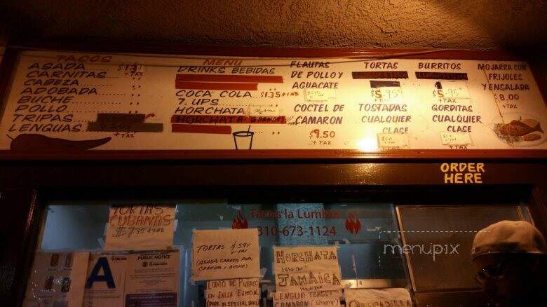 La Lumber Tacos - Inglewood, CA menu_pic
