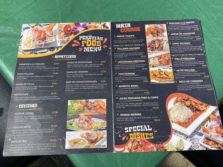 Lamas Peruvian and Mexican Cuisine - Half Moon Bay, CA menu_pic