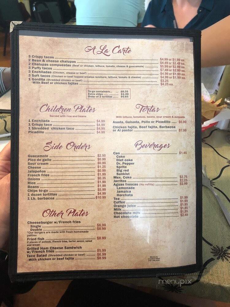 La Montanita - San Antonio, TX menu_pic