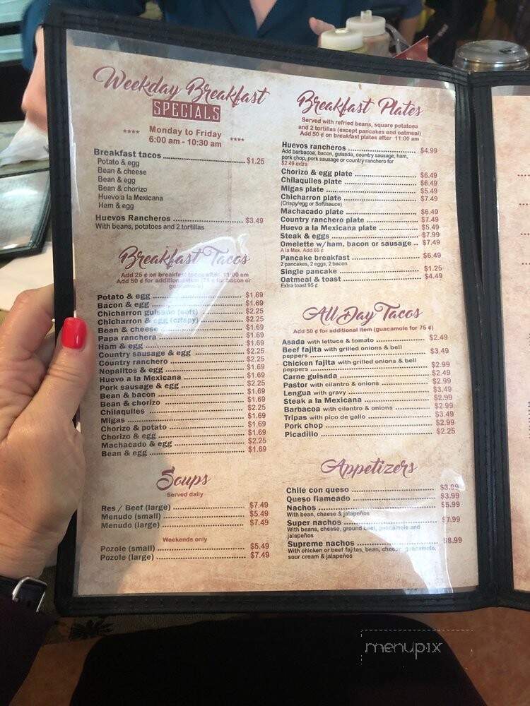 La Montanita - San Antonio, TX menu_pic