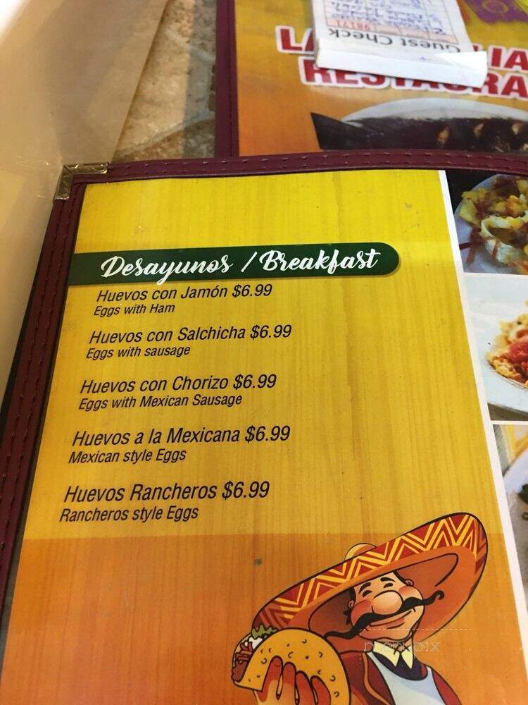 La Moreliana Restaurant - Conyers, GA menu_pic