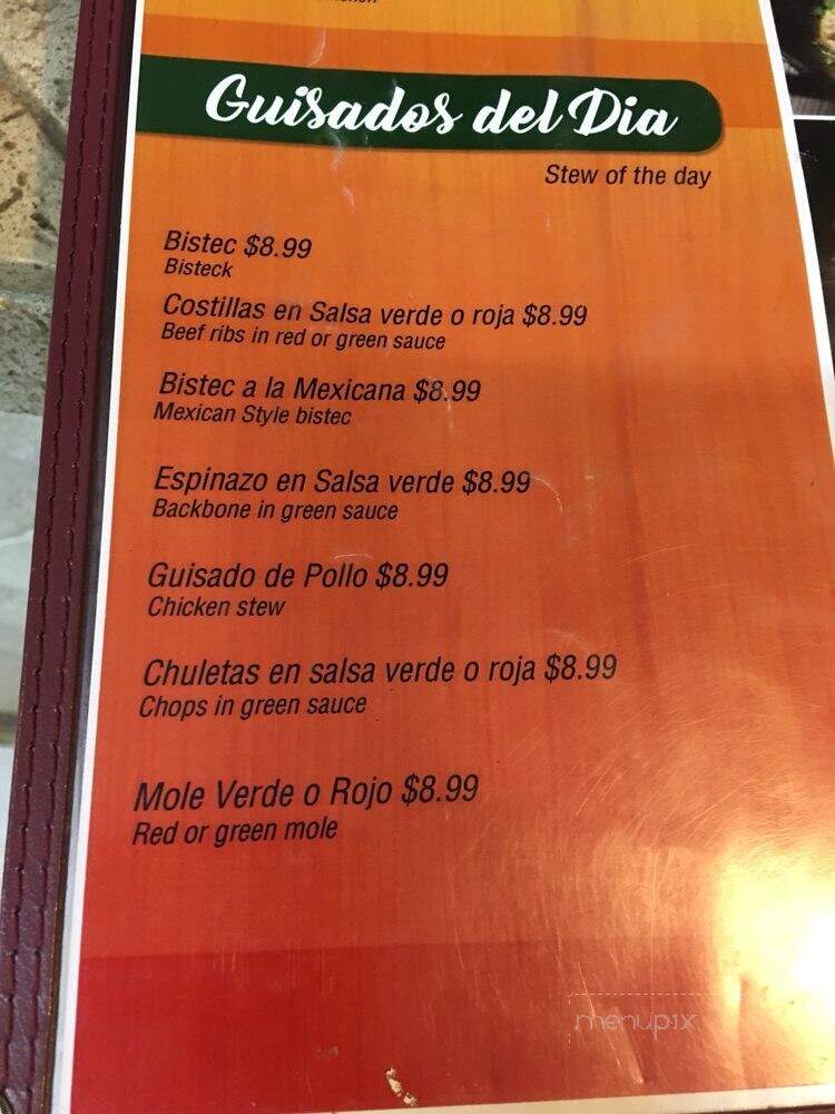 La Moreliana Restaurant - Conyers, GA menu_pic
