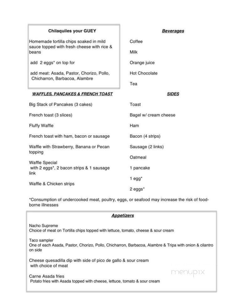 La Morena Family Restaurant - South Sioux City, NE menu_pic