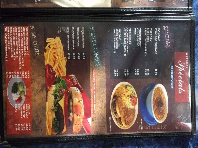 La Morenita #2 - San Antonio, TX menu_pic