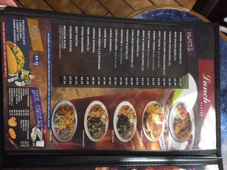 La Morenita #2 - San Antonio, TX menu_pic