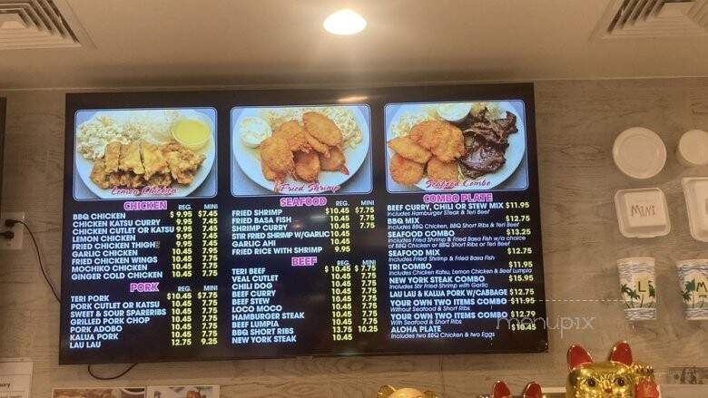 L & G Drive-Inn - Pearl City, HI menu_pic