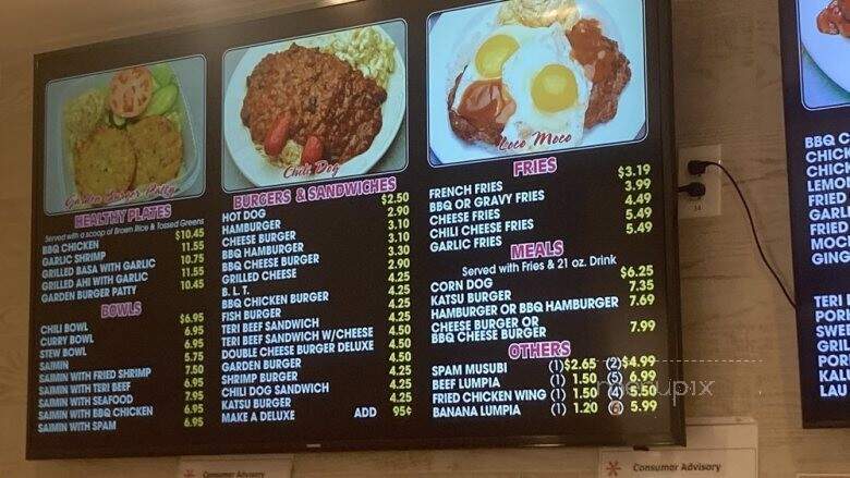 L & G Drive-Inn - Pearl City, HI menu_pic