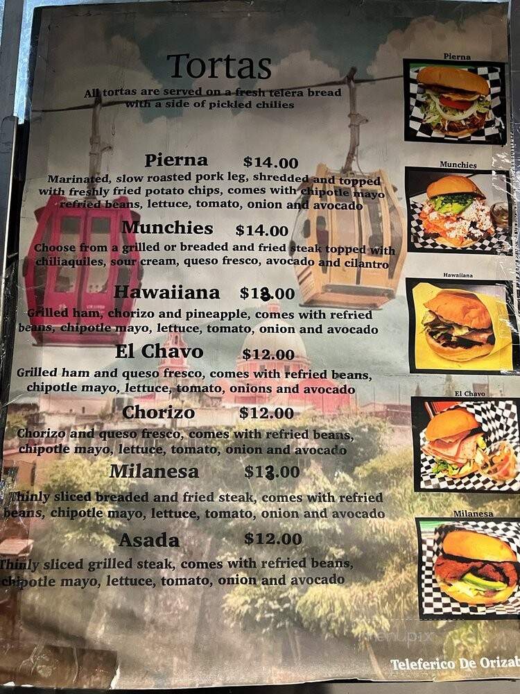 La Orizabena - Fremont, CA menu_pic