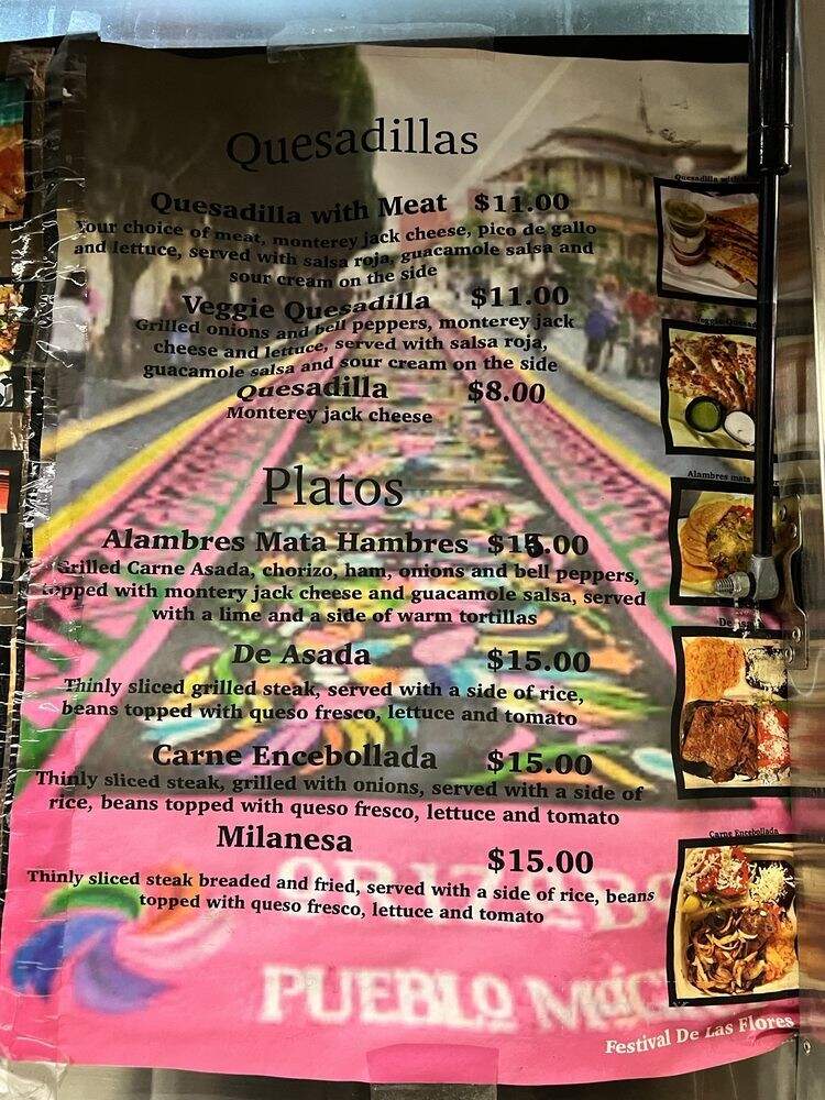 La Orizabena - Fremont, CA menu_pic