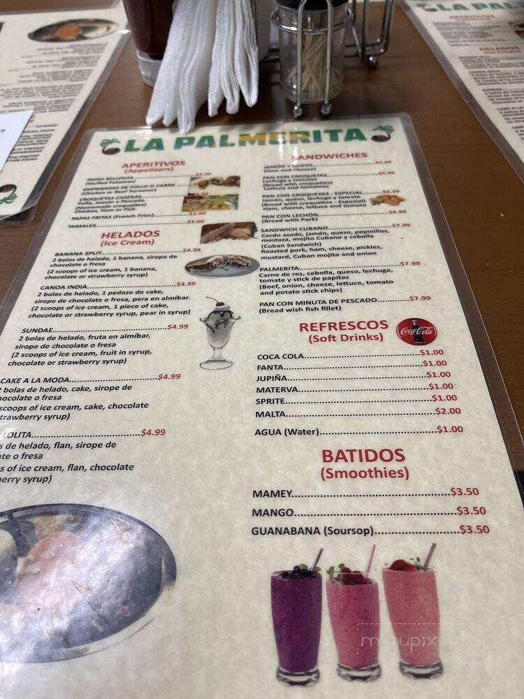La Palmerita Cuban Cafeteria - Jacksonville, FL menu_pic