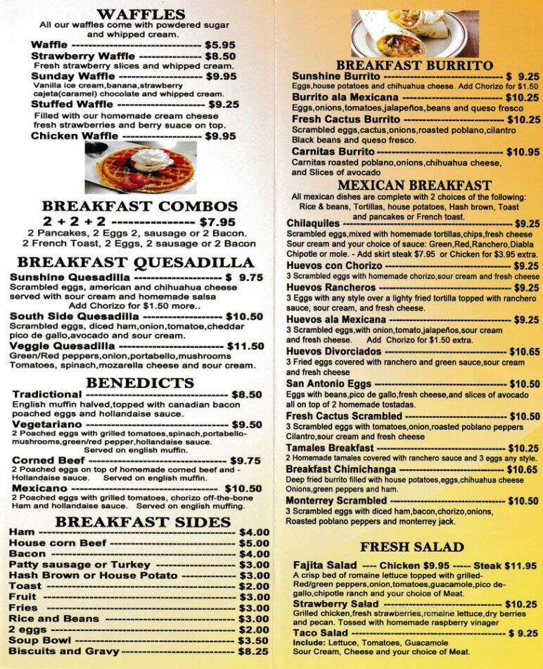 La Parroquia - Lake Zurich, IL menu_pic