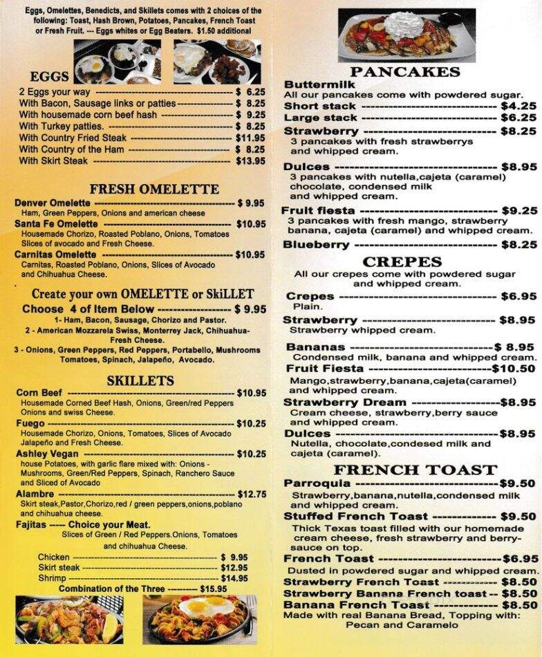 La Parroquia - Lake Zurich, IL menu_pic