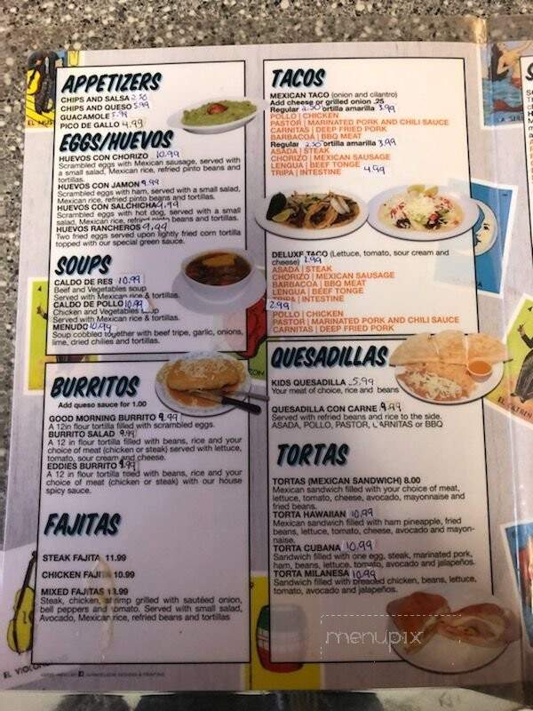 La Pasadida - Charlestown, IN menu_pic