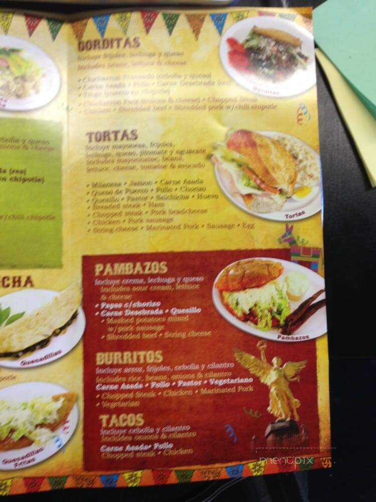 La Plazita Restaurant - Los Angeles, CA menu_pic