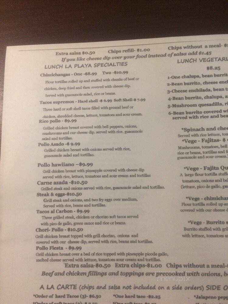 Las Palmas Mexican - Nashville, TN menu_pic