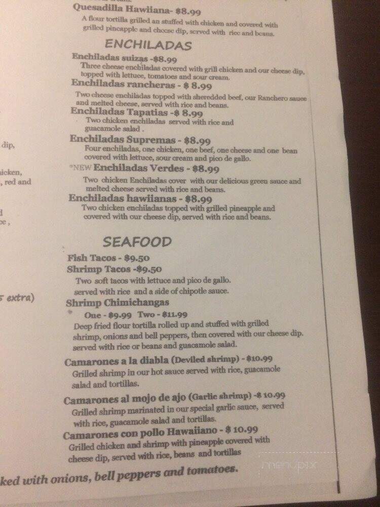 Las Palmas Mexican - Nashville, TN menu_pic