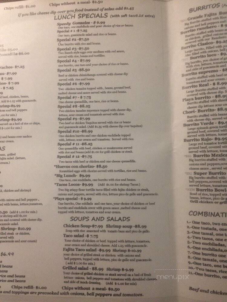 Las Palmas Mexican - Nashville, TN menu_pic