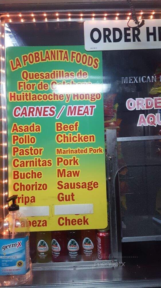 La Poblainita Foods - North Hollywood, CA menu_pic