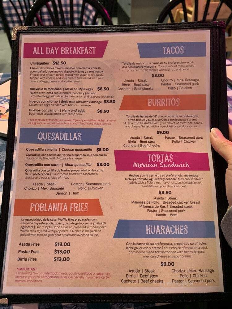 La Poblanita Mexican Restaurant - Omaha, NE menu_pic