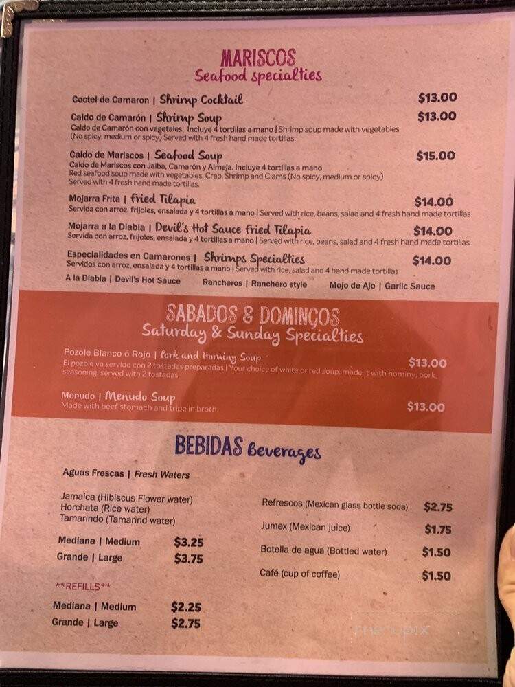 La Poblanita Mexican Restaurant - Omaha, NE menu_pic
